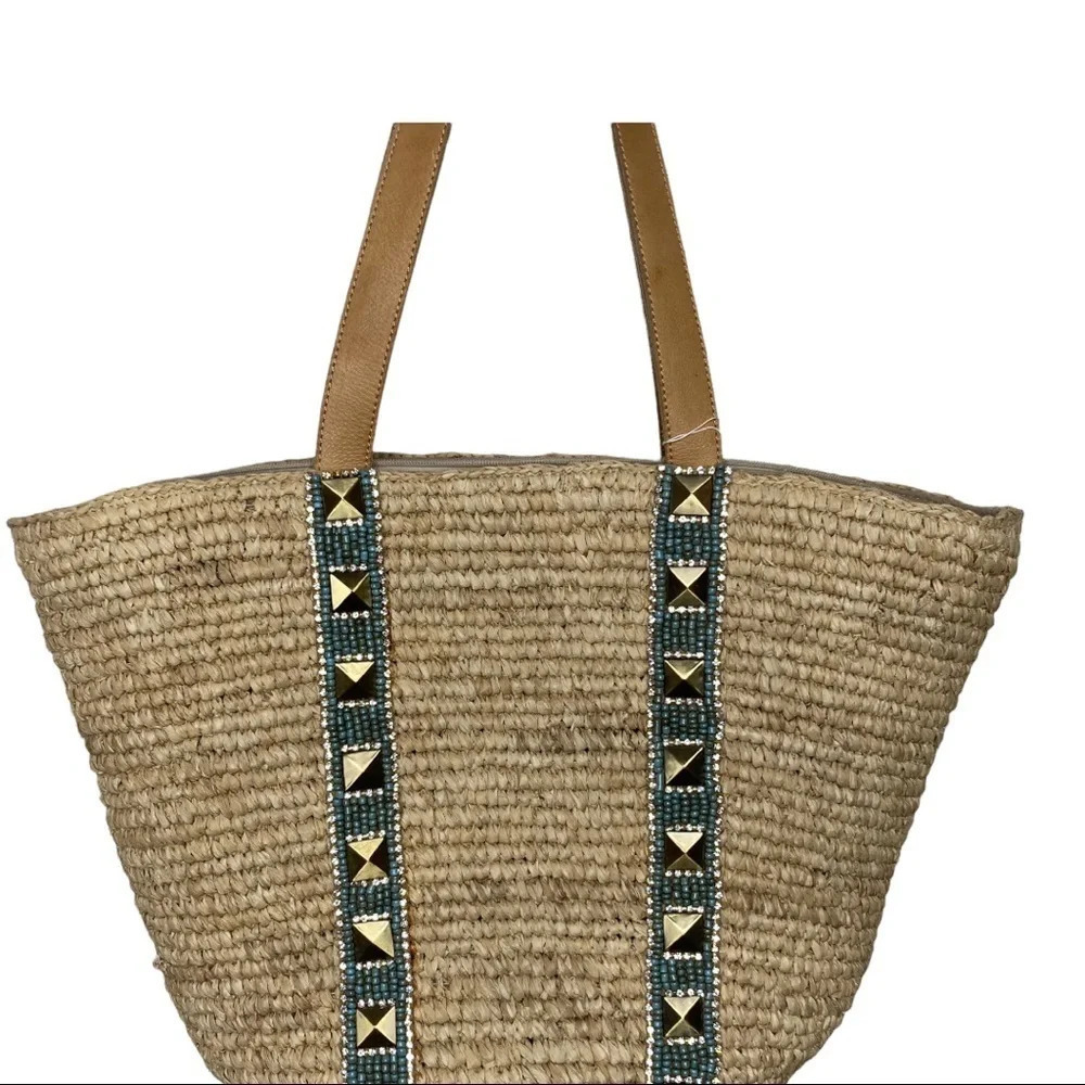 SKEMO Embellished Straw Bag - Picture 15 of 15